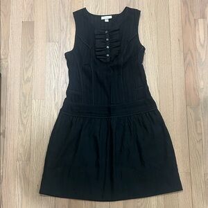 Richard Chai for Target Black Sleeveless Ruffle-Button Mini Dress